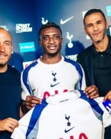 热刺官方：库杜斯将身穿20号球衣征战新赛季